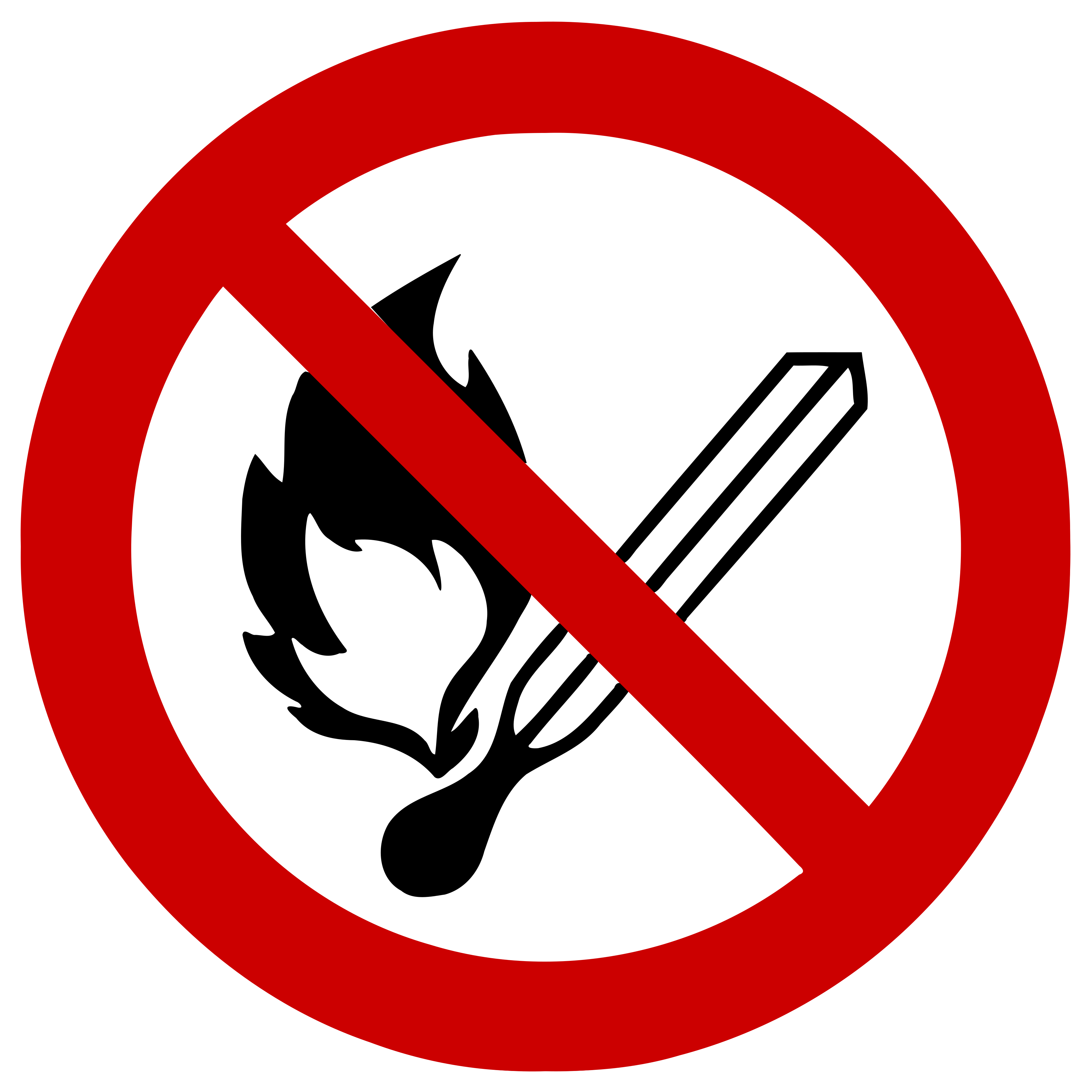 Verbotszeichen D-P003 - Keine offene Flamme; Feuer, offene Zündquelle und Rauchen verboten - Verwendung in Ex-Zonen / Ex-Bereichen